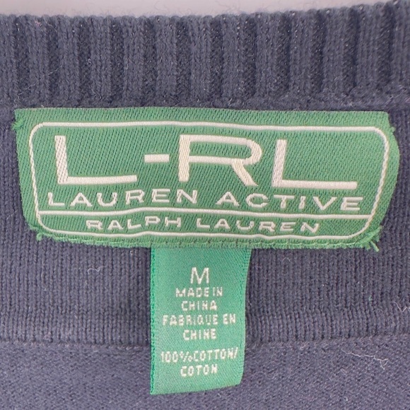 Vintage Lauren Ralph Lauren Sweater Size M Preppy Academia Old Money 90s Classic - Picture 3 of 7